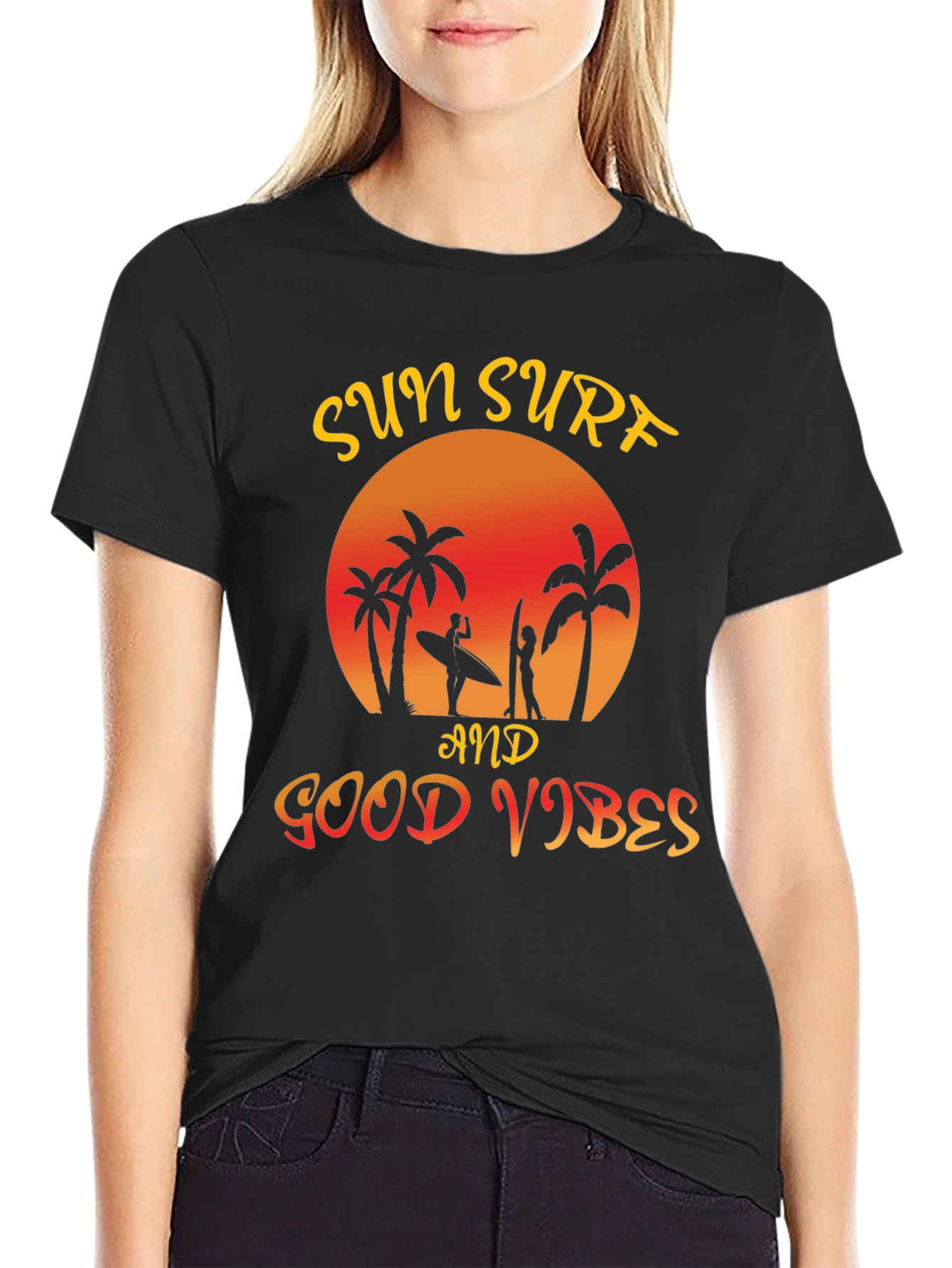 Sun Surf Good Vibes Graphic Tee - Relaxed Fit