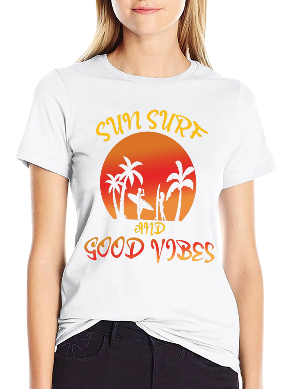 Sun Surf Good Vibes Graphic Tee - Relaxed Fit