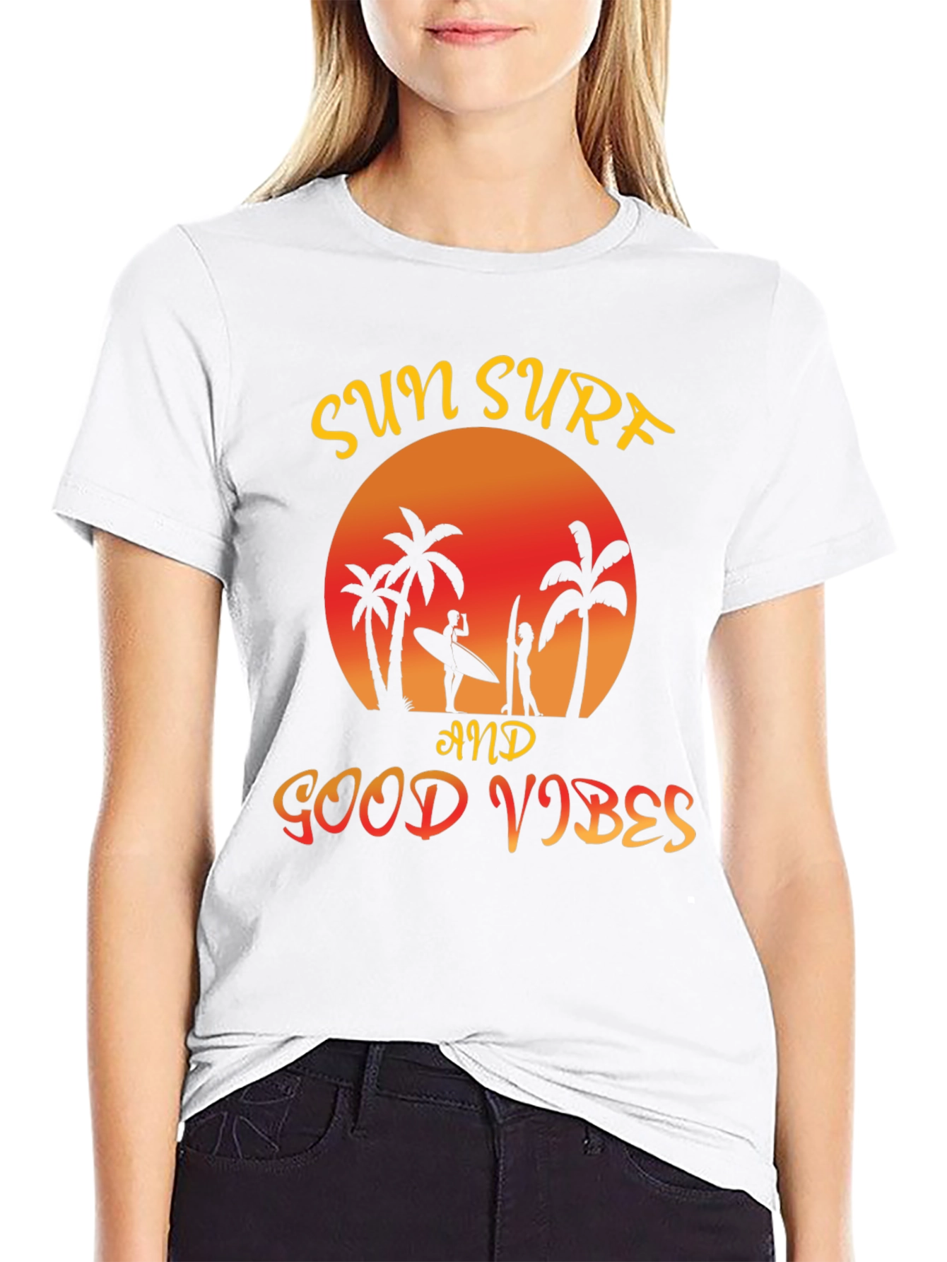 Sun Surf Good Vibes Graphic Tee - Relaxed Fit