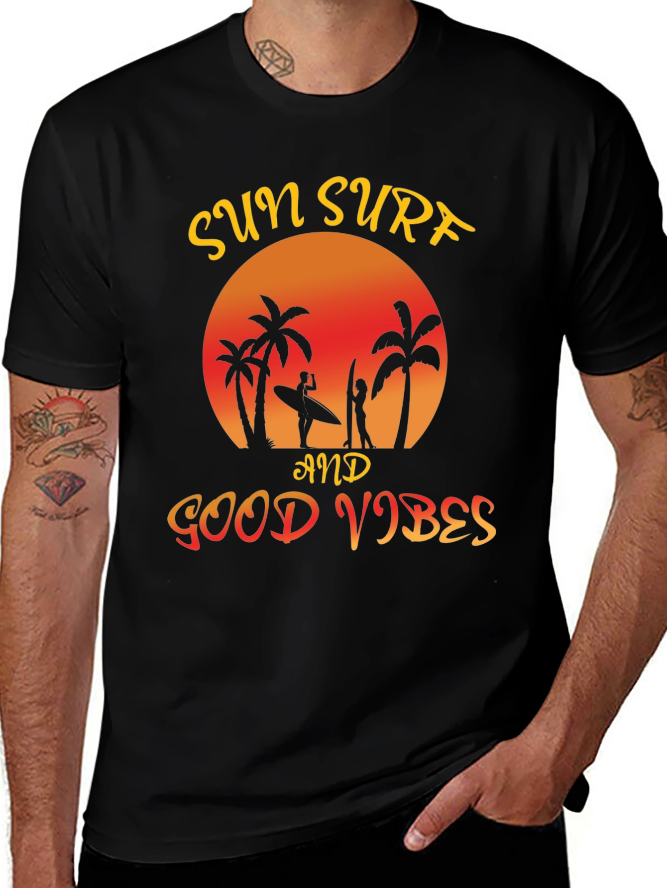 Sun Surf Good Vibes Graphic Tee - Relaxed Fit
