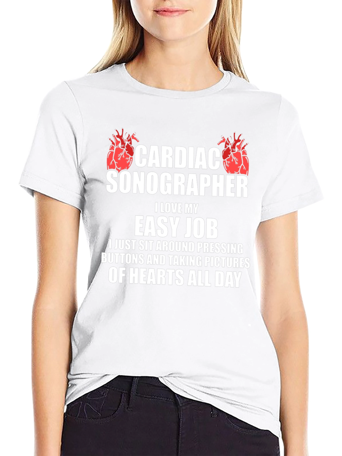 Cardiac Sonographer Funny Job T-Shirt