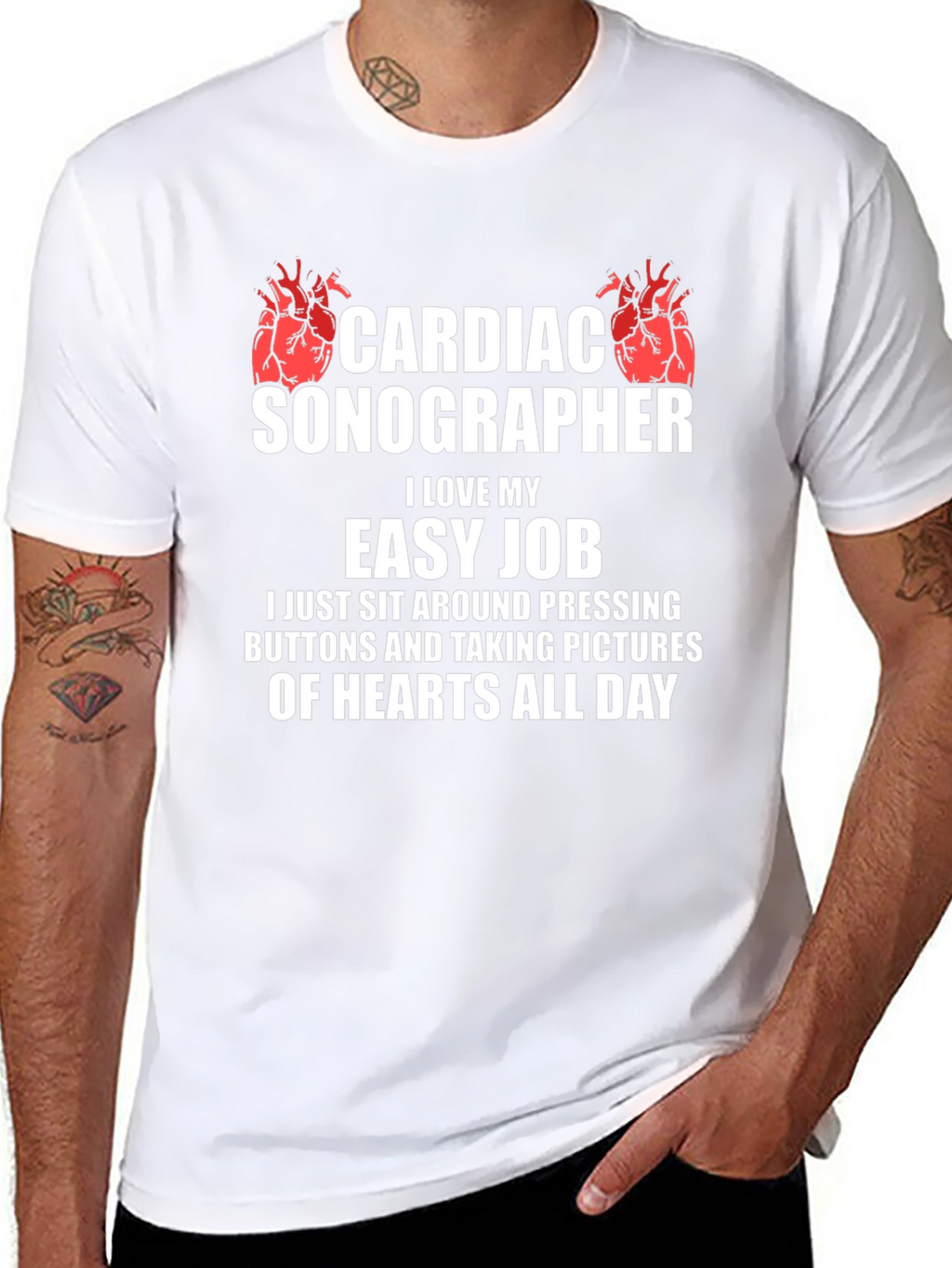 Cardiac Sonographer Funny Job T-Shirt