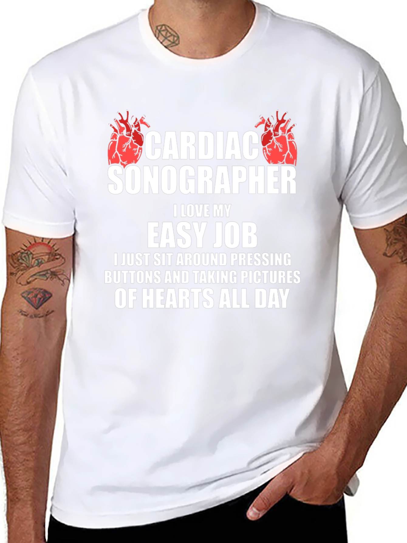 Cardiac Sonographer Funny Job T-Shirt