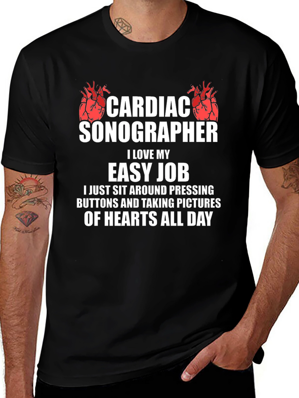 Cardiac Sonographer Funny Job T-Shirt