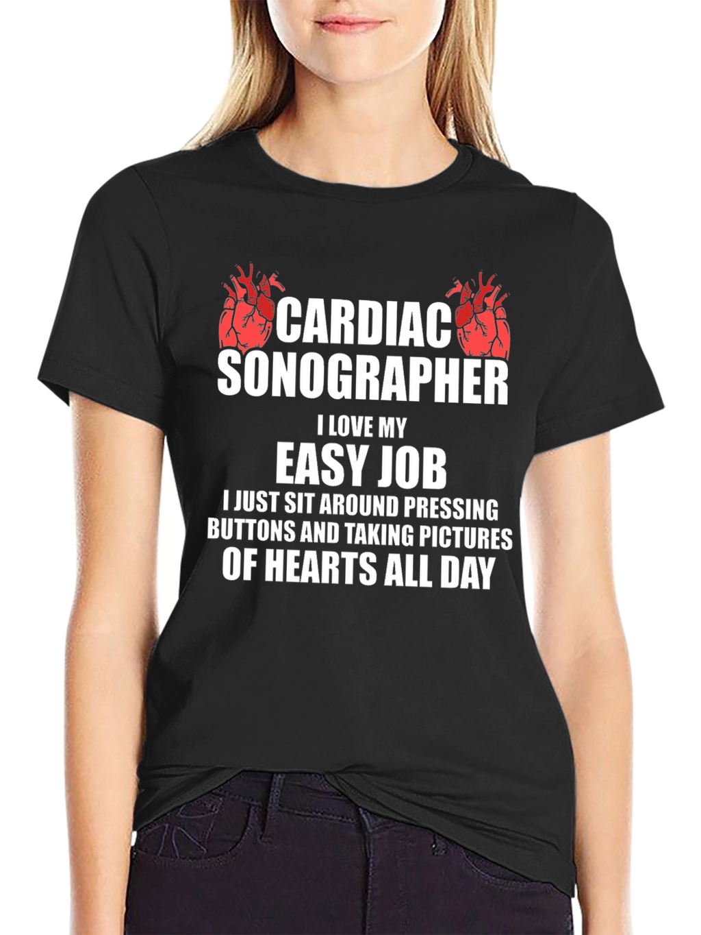 Cardiac Sonographer Funny Job T-Shirt