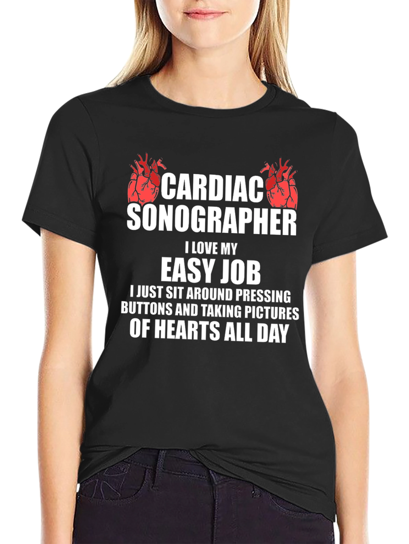Cardiac Sonographer Funny Job T-Shirt