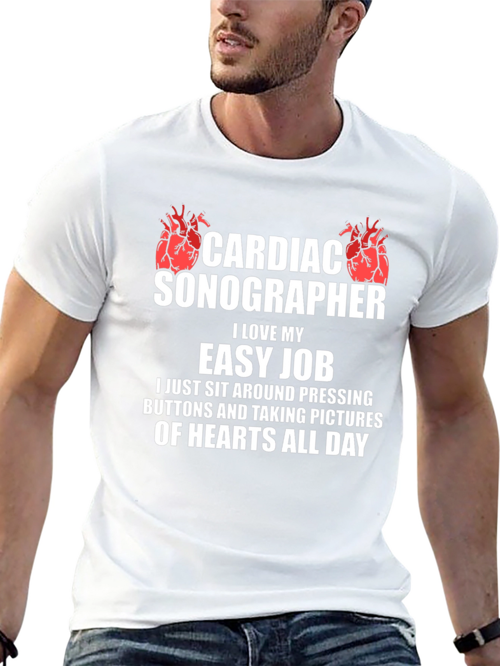 Cardiac Sonographer Funny Job T-Shirt