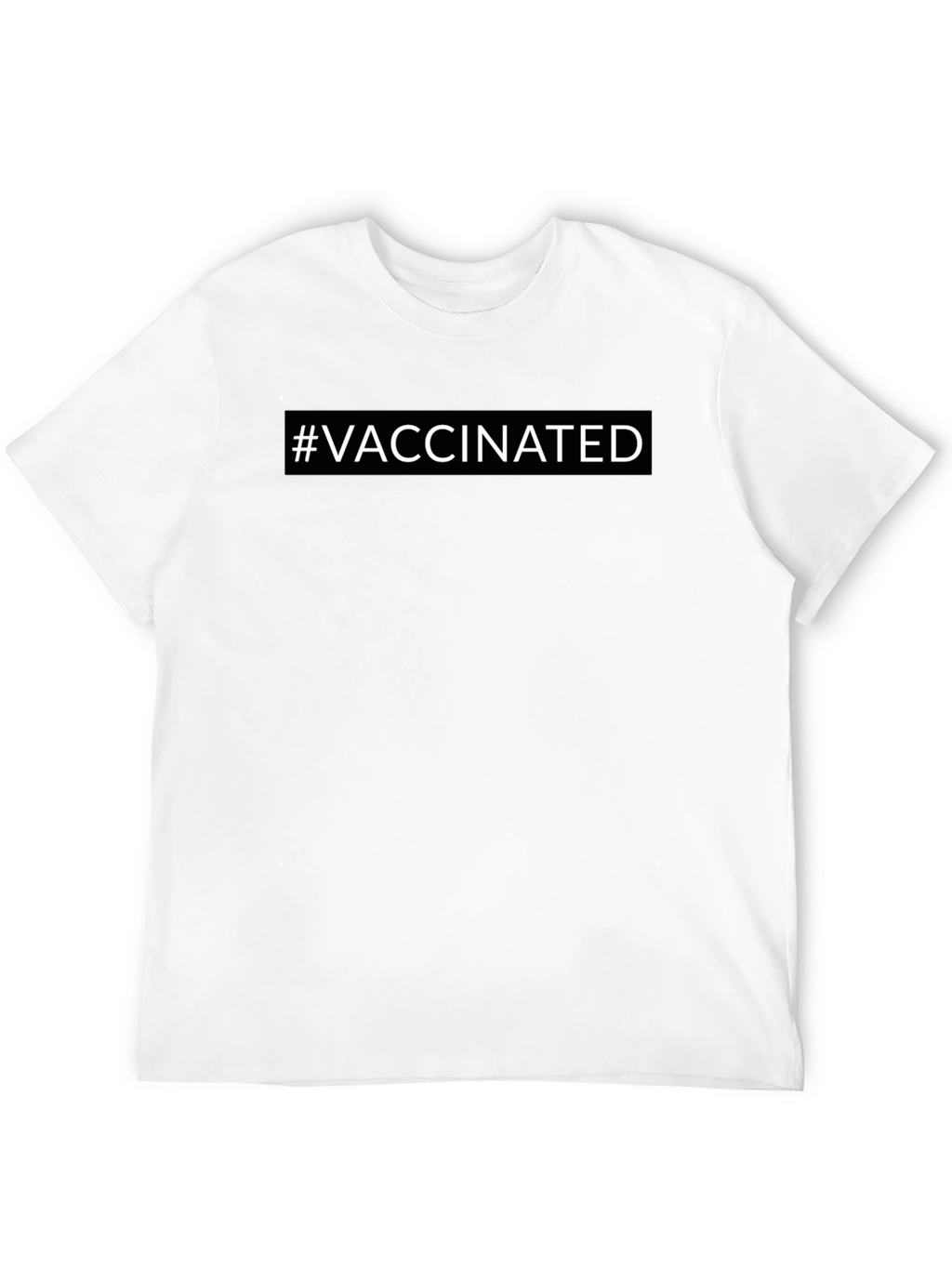 Vaccinated T-Shirt - Modern Black Tee