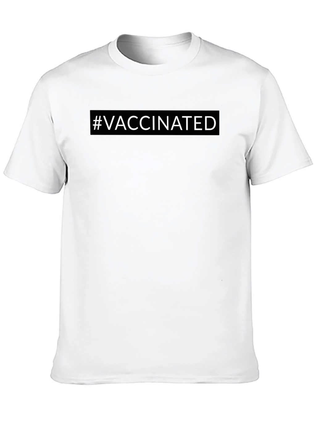 Vaccinated T-Shirt - Modern Black Tee