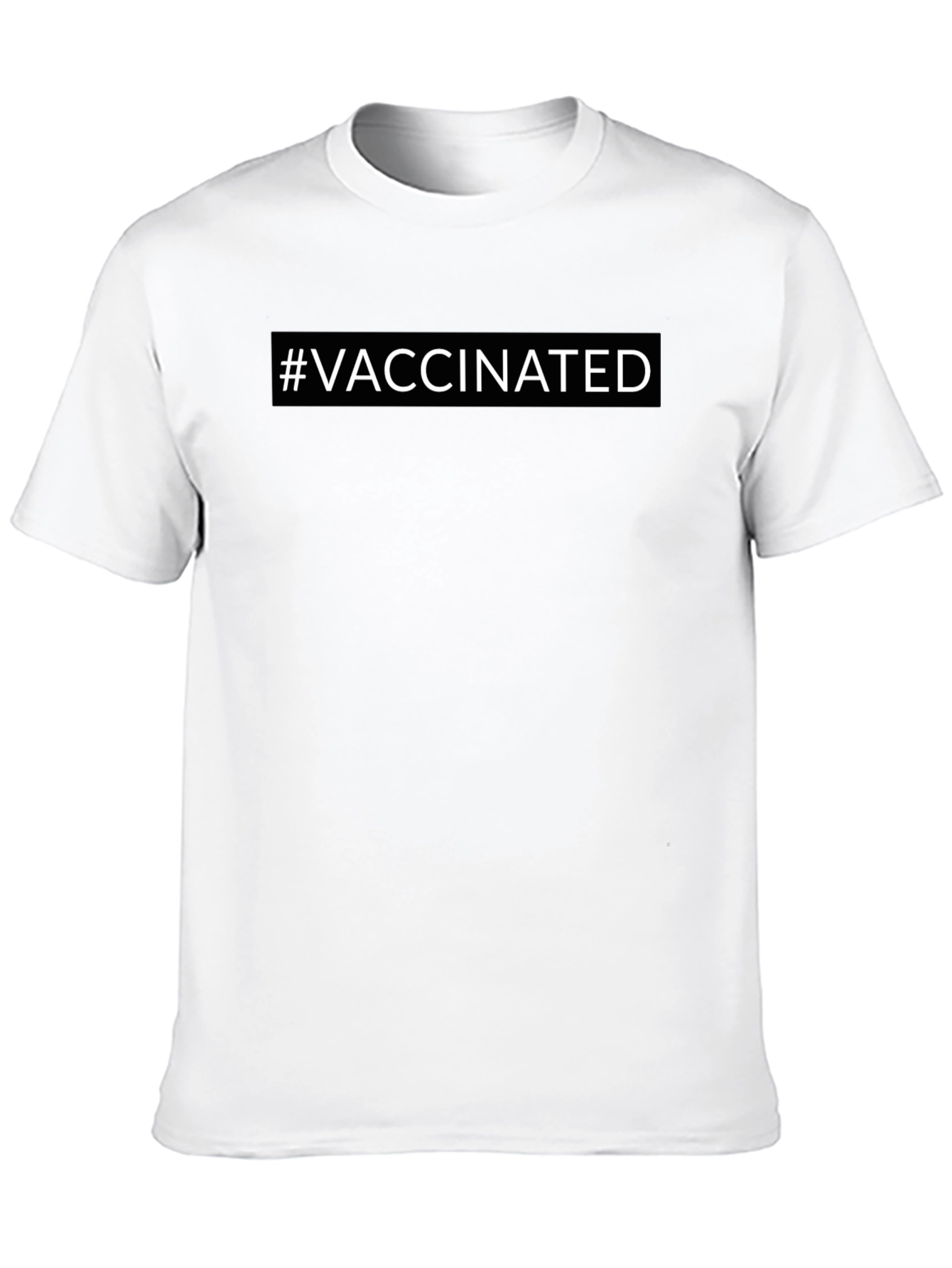 Vaccinated T-Shirt - Modern Black Tee