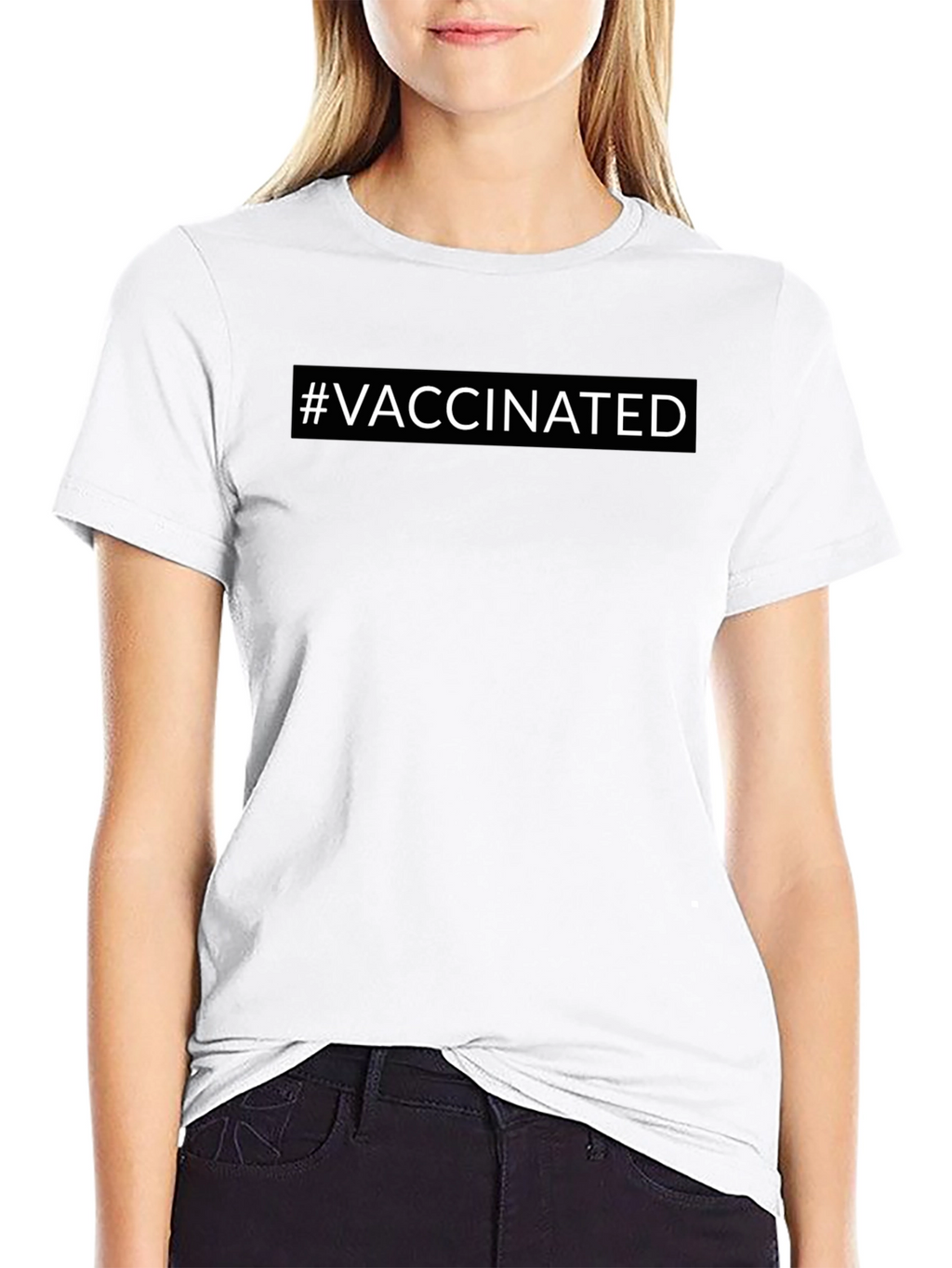 Vaccinated T-Shirt - Modern Black Tee