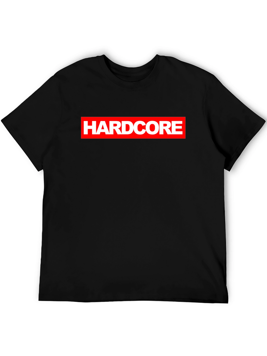Hardcore Logo Black Graphic T-Shirt