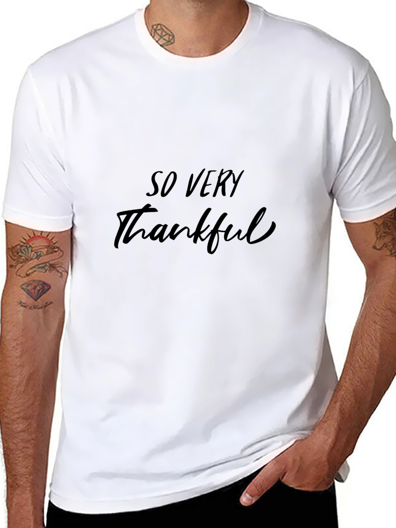 So Very Thankful Black T-Shirt