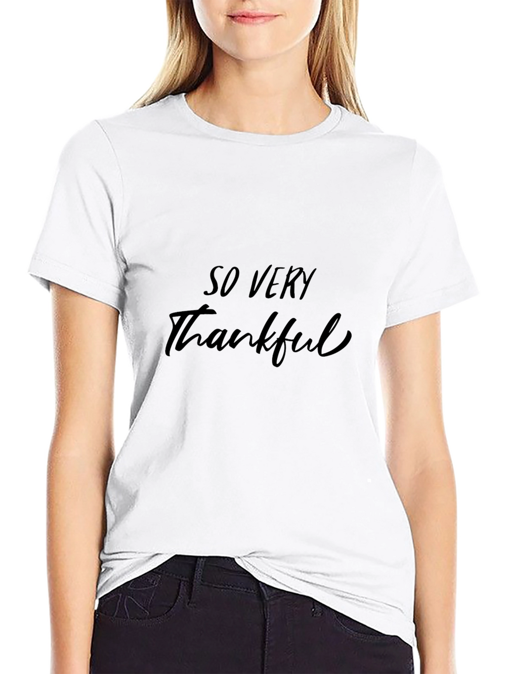 So Very Thankful Black T-Shirt