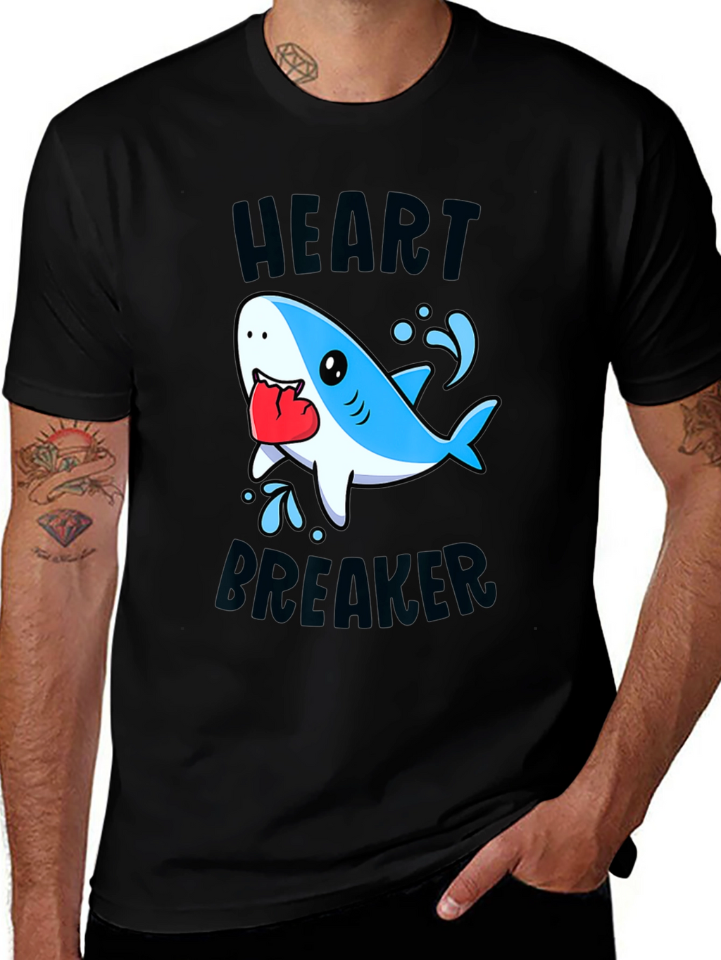 Heartbreaker Shark Graphic Tee