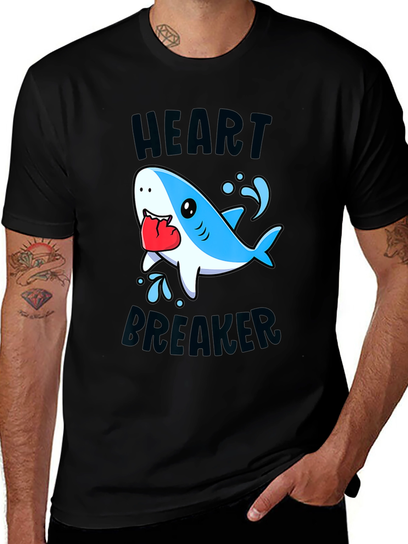 Heartbreaker Shark Graphic Tee