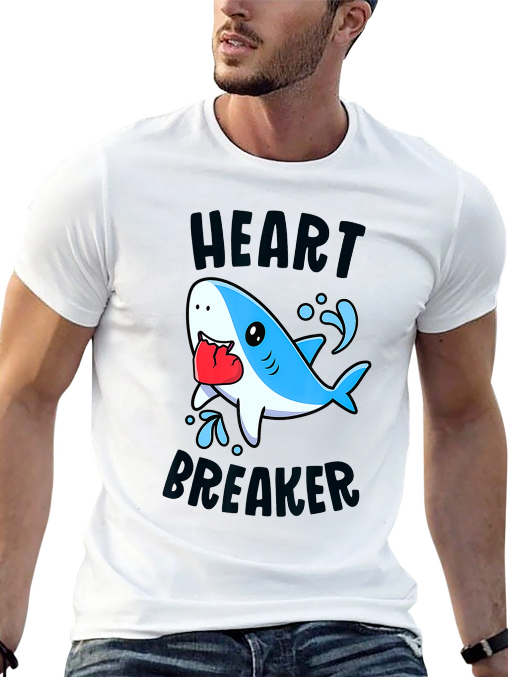 Heartbreaker Shark Graphic Tee