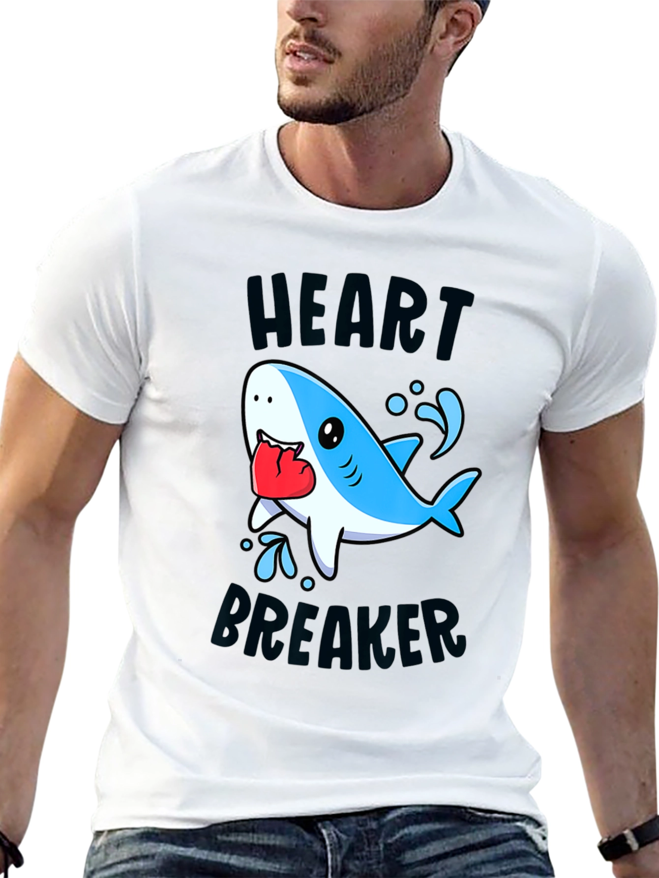 Heartbreaker Shark Graphic Tee