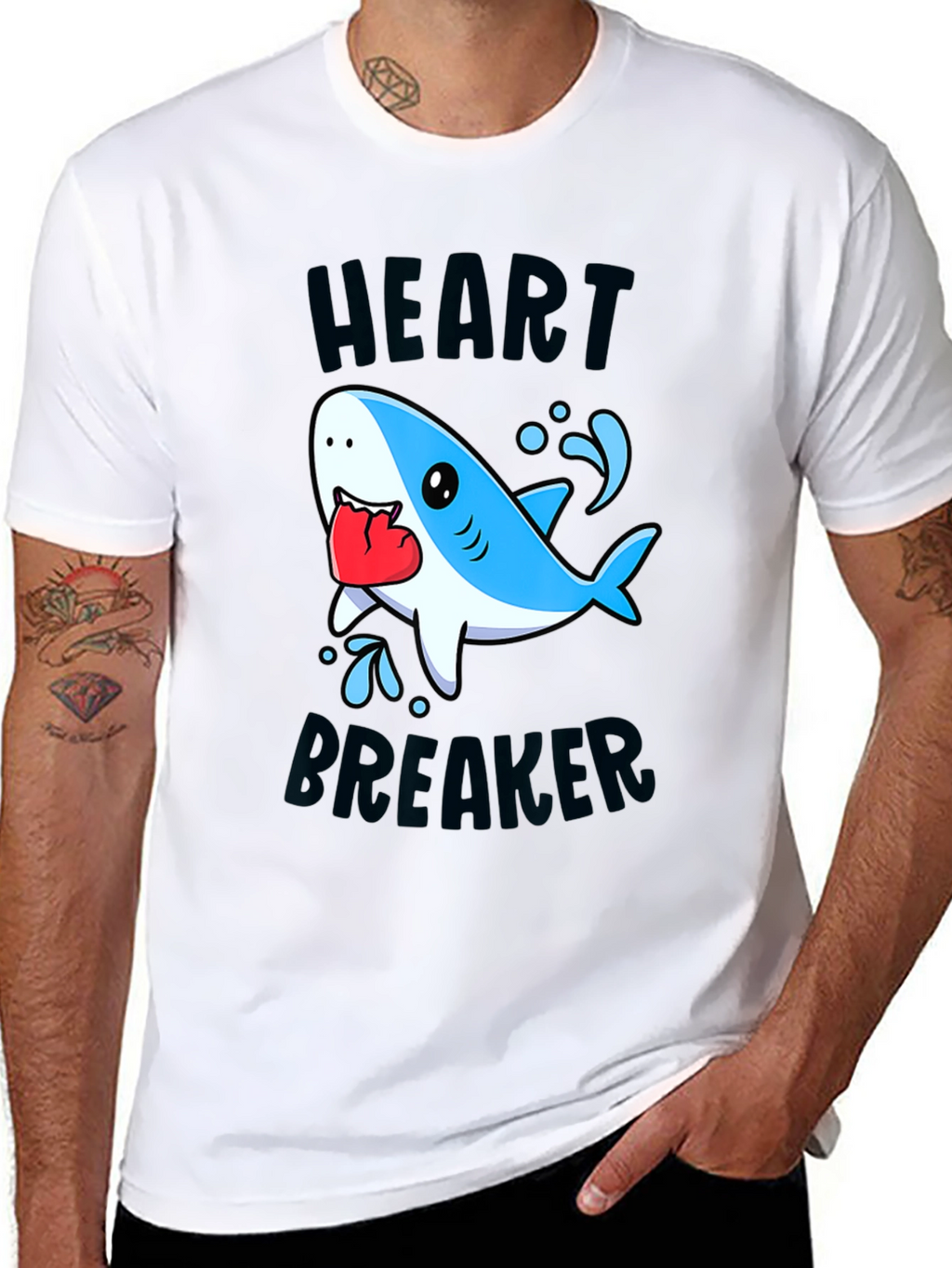 Heartbreaker Shark Graphic Tee