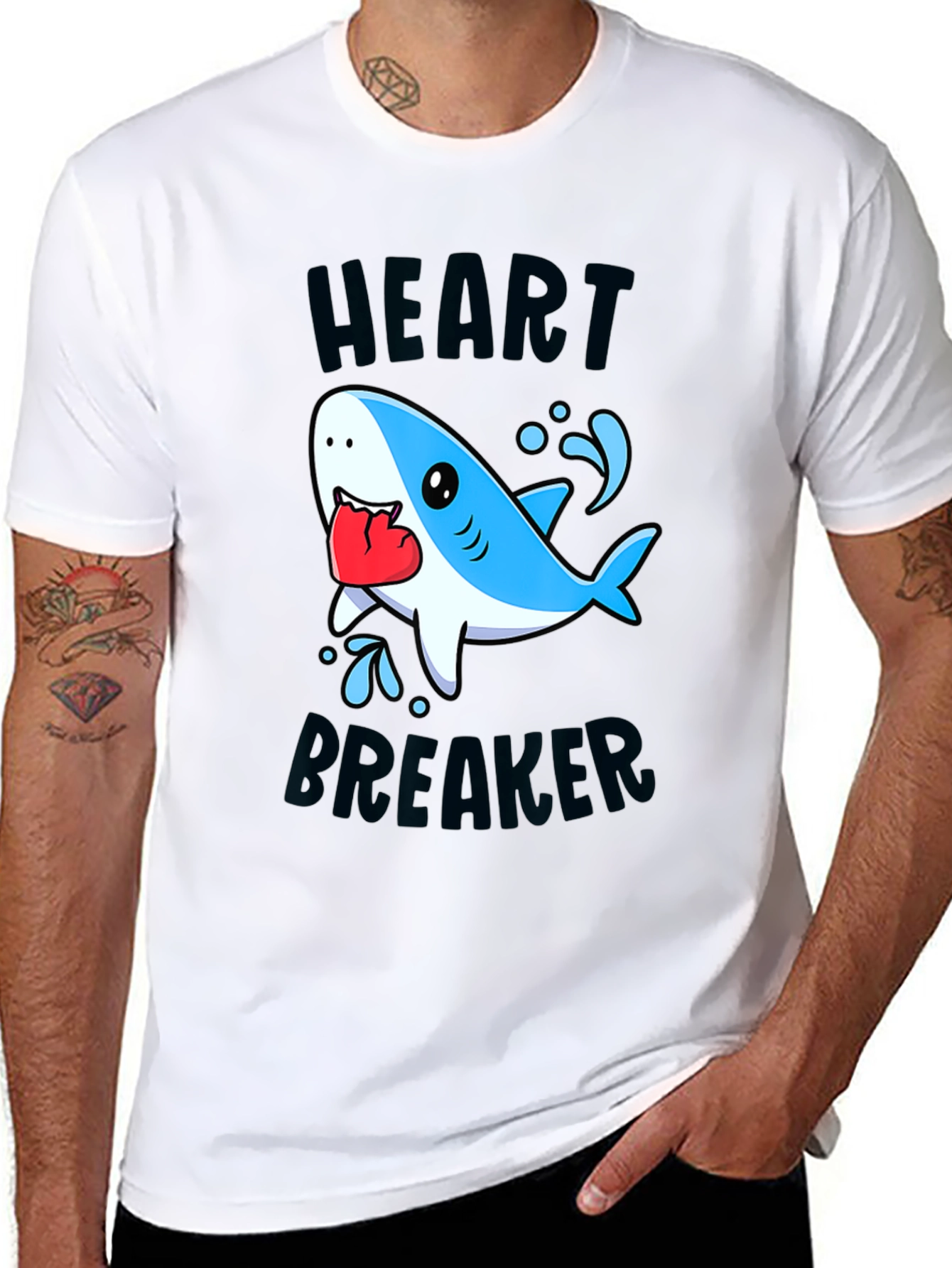 Heartbreaker Shark Graphic Tee