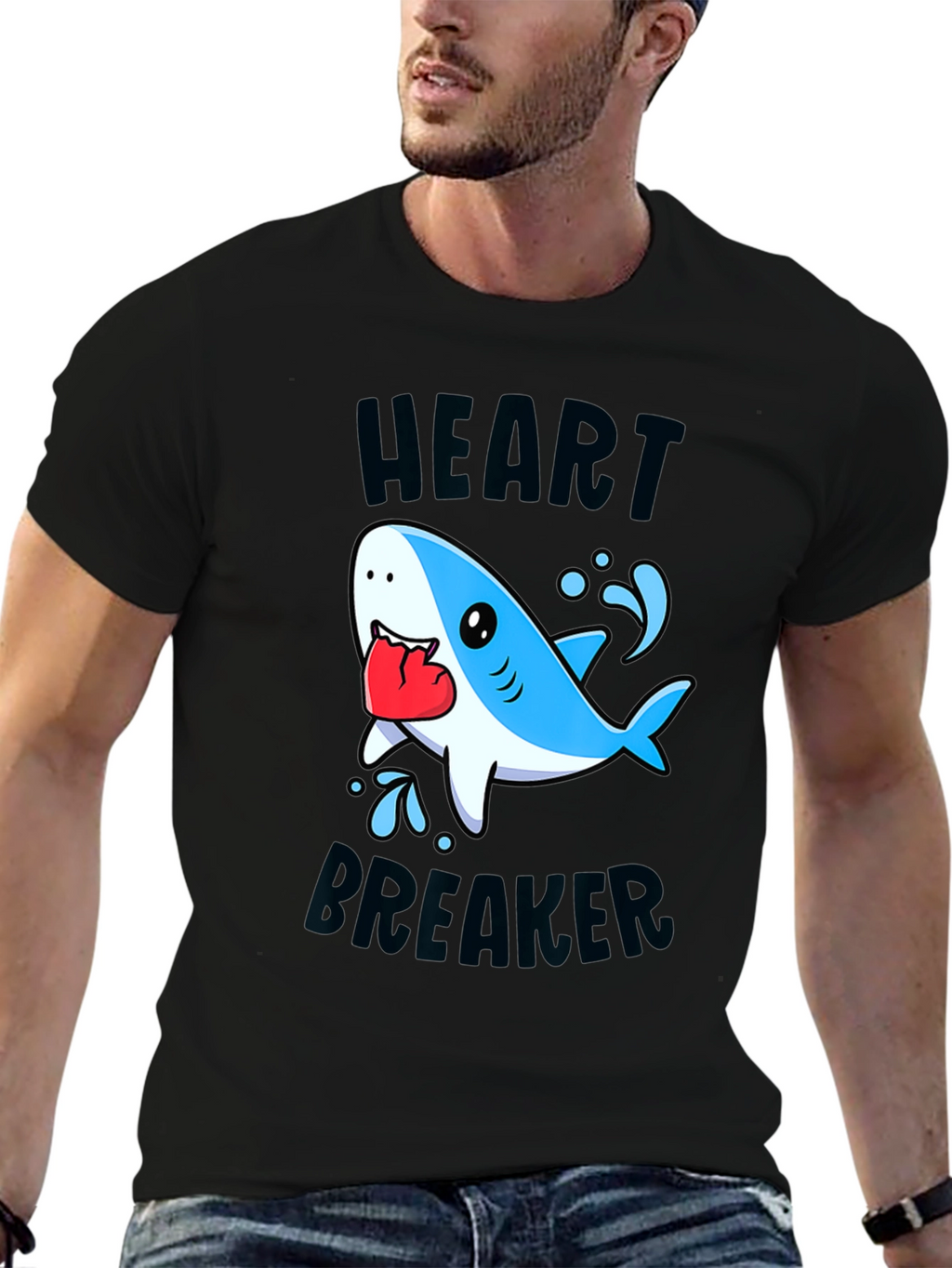 Heartbreaker Shark Graphic Tee