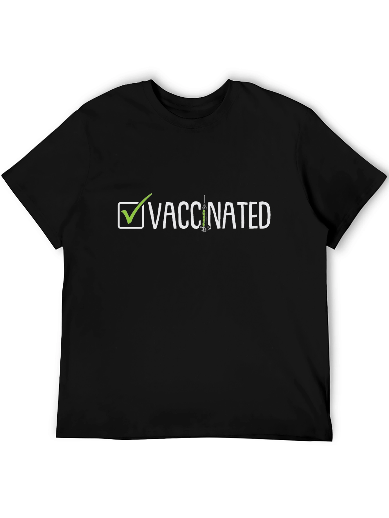 Vaccinated T-Shirt - Checkmark Design