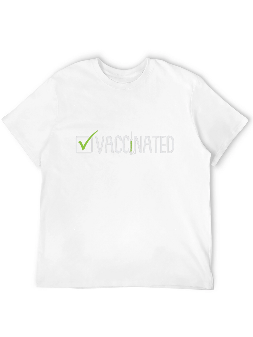 Vaccinated T-Shirt - Checkmark Design
