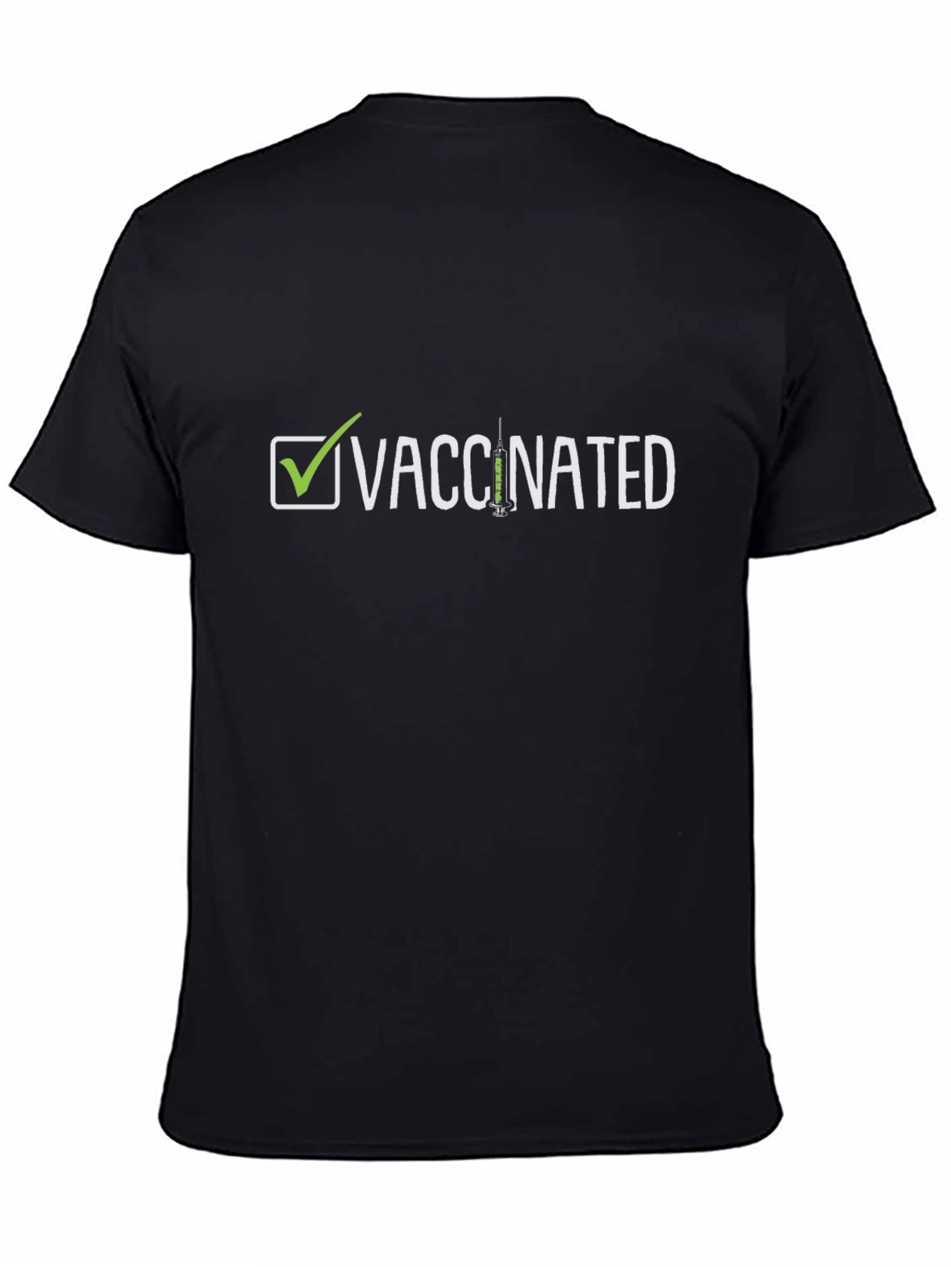 Vaccinated T-Shirt - Checkmark Design
