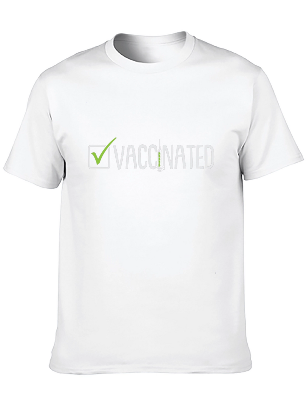 Vaccinated T-Shirt - Checkmark Design