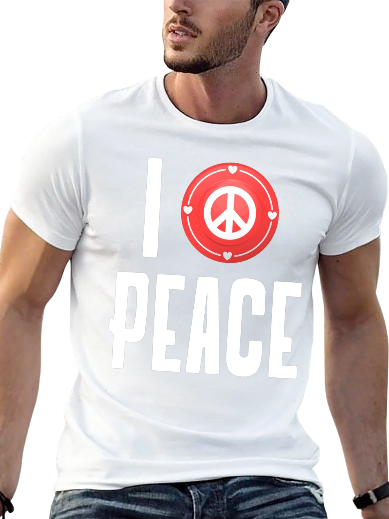 I Love Peace Graphic T-Shirt