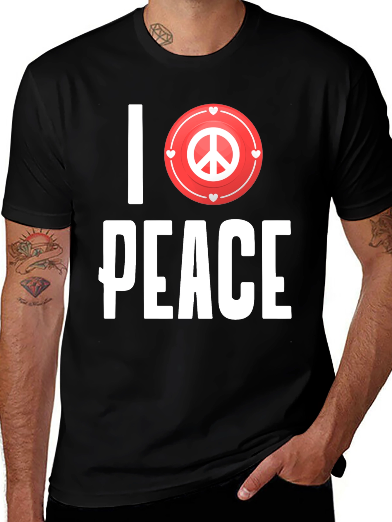 I Love Peace Graphic T-Shirt