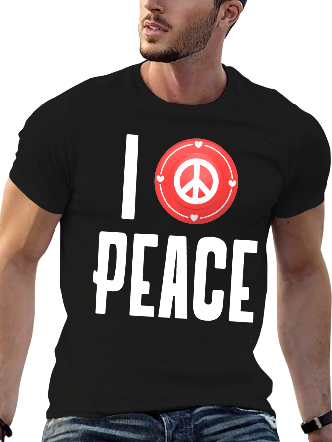 I Love Peace Graphic T-Shirt