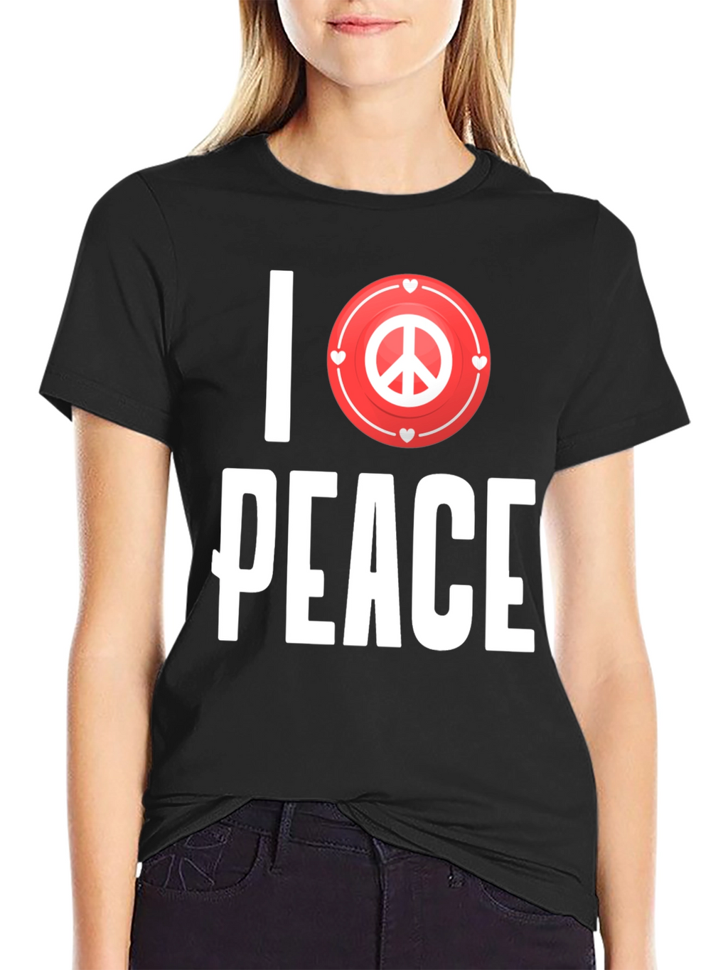 I Love Peace Graphic T-Shirt