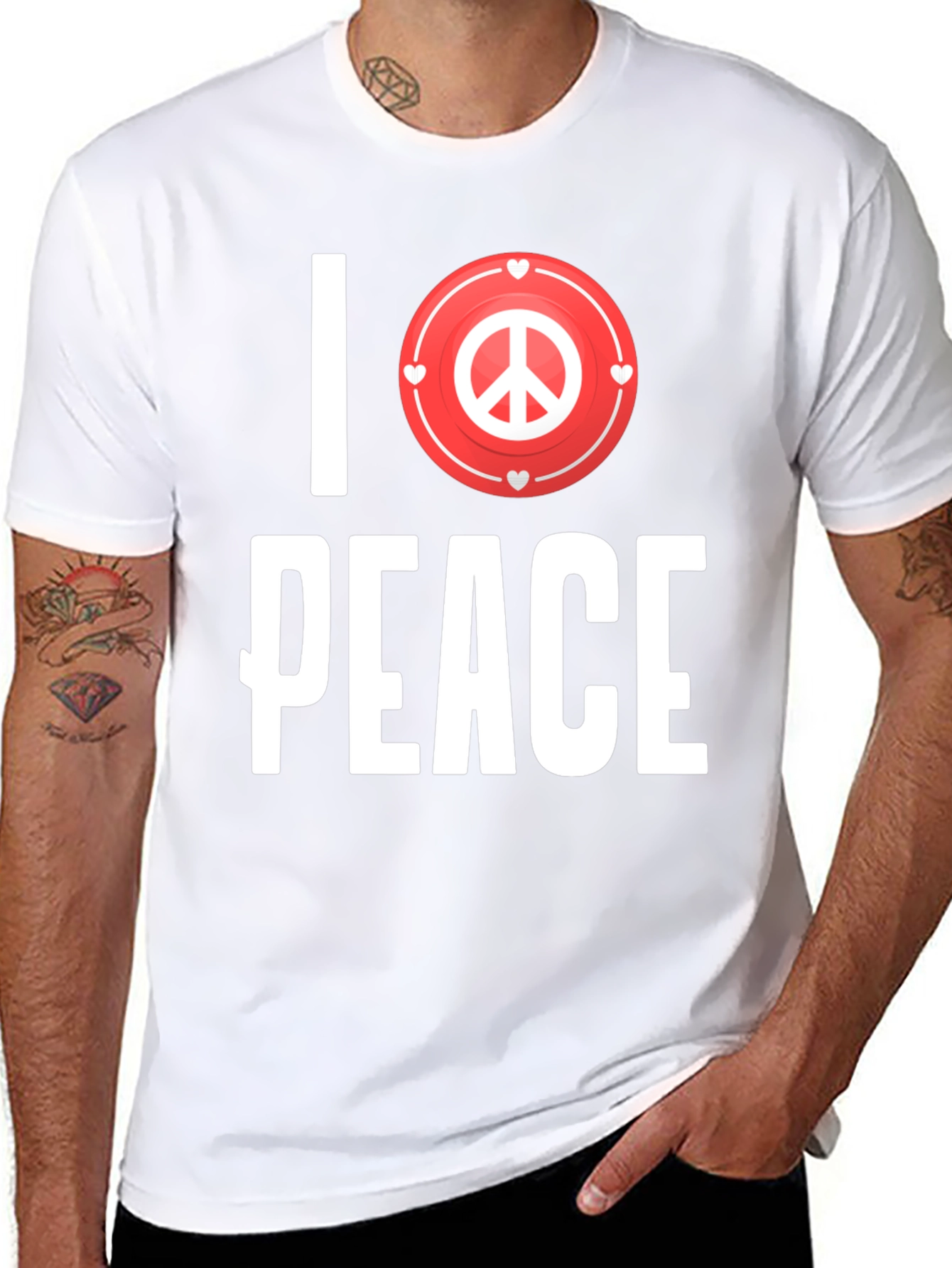 I Love Peace Graphic T-Shirt