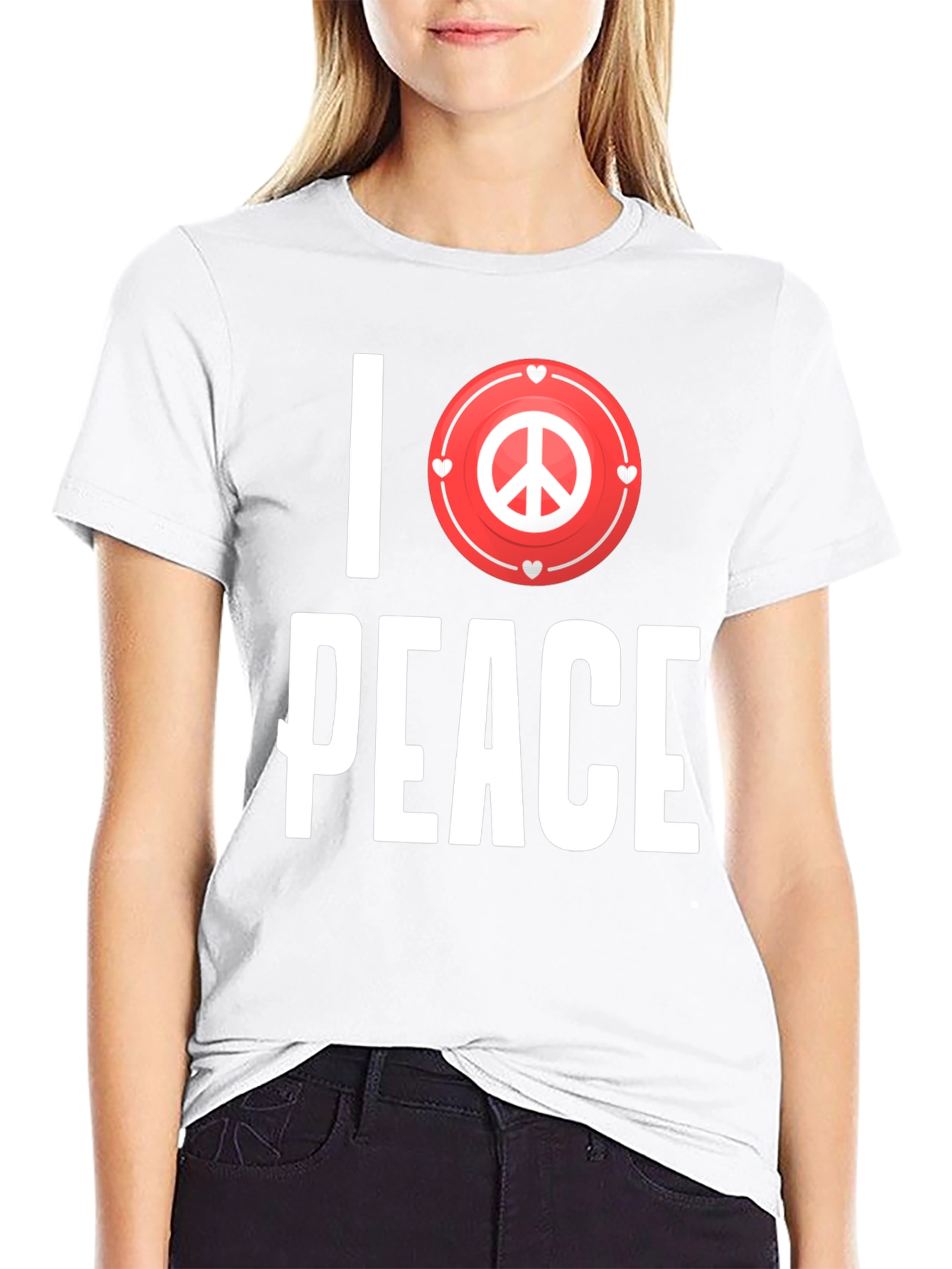 I Love Peace Graphic T-Shirt