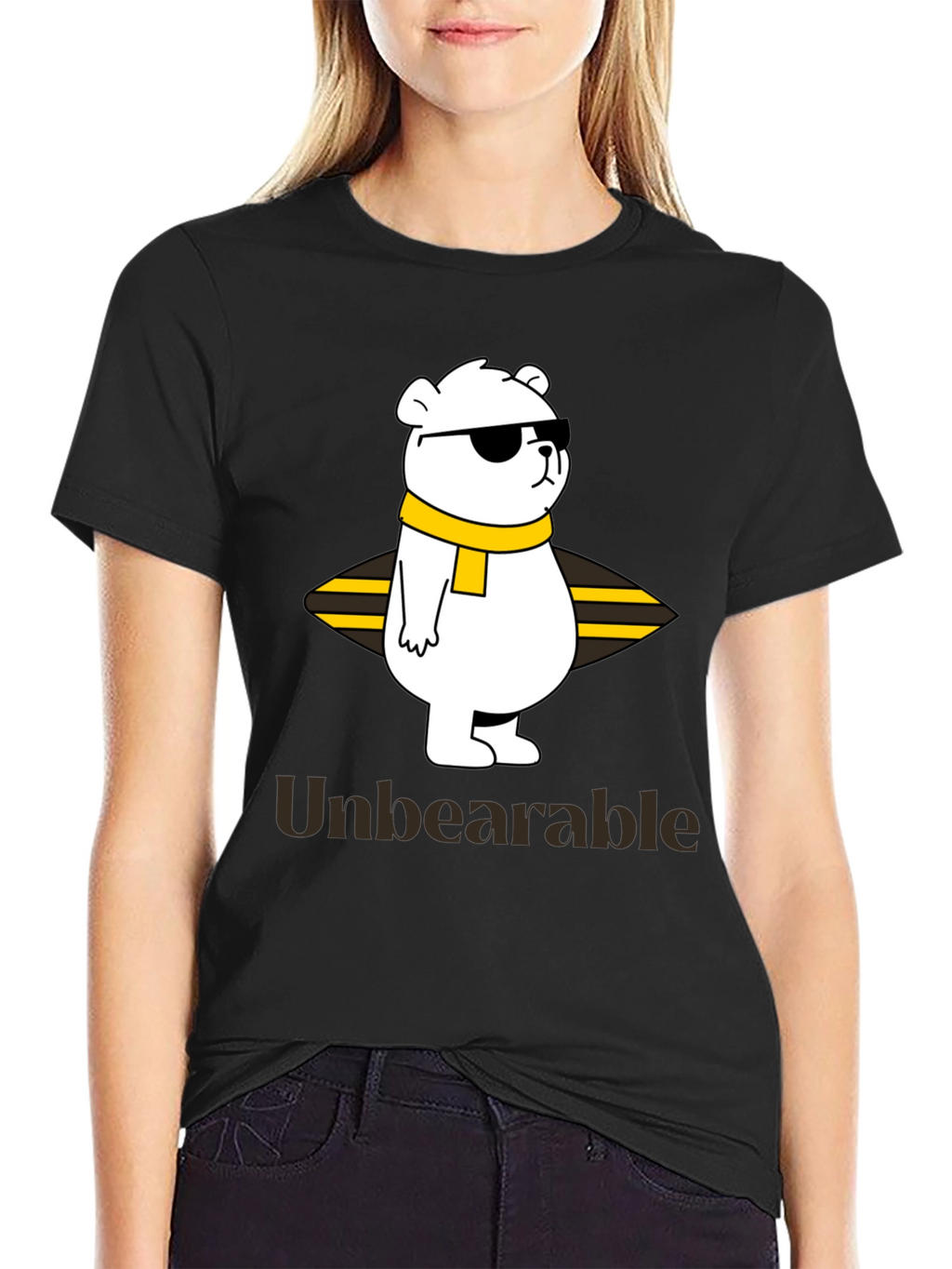 Unbearable Bear Graphic T-Shirt