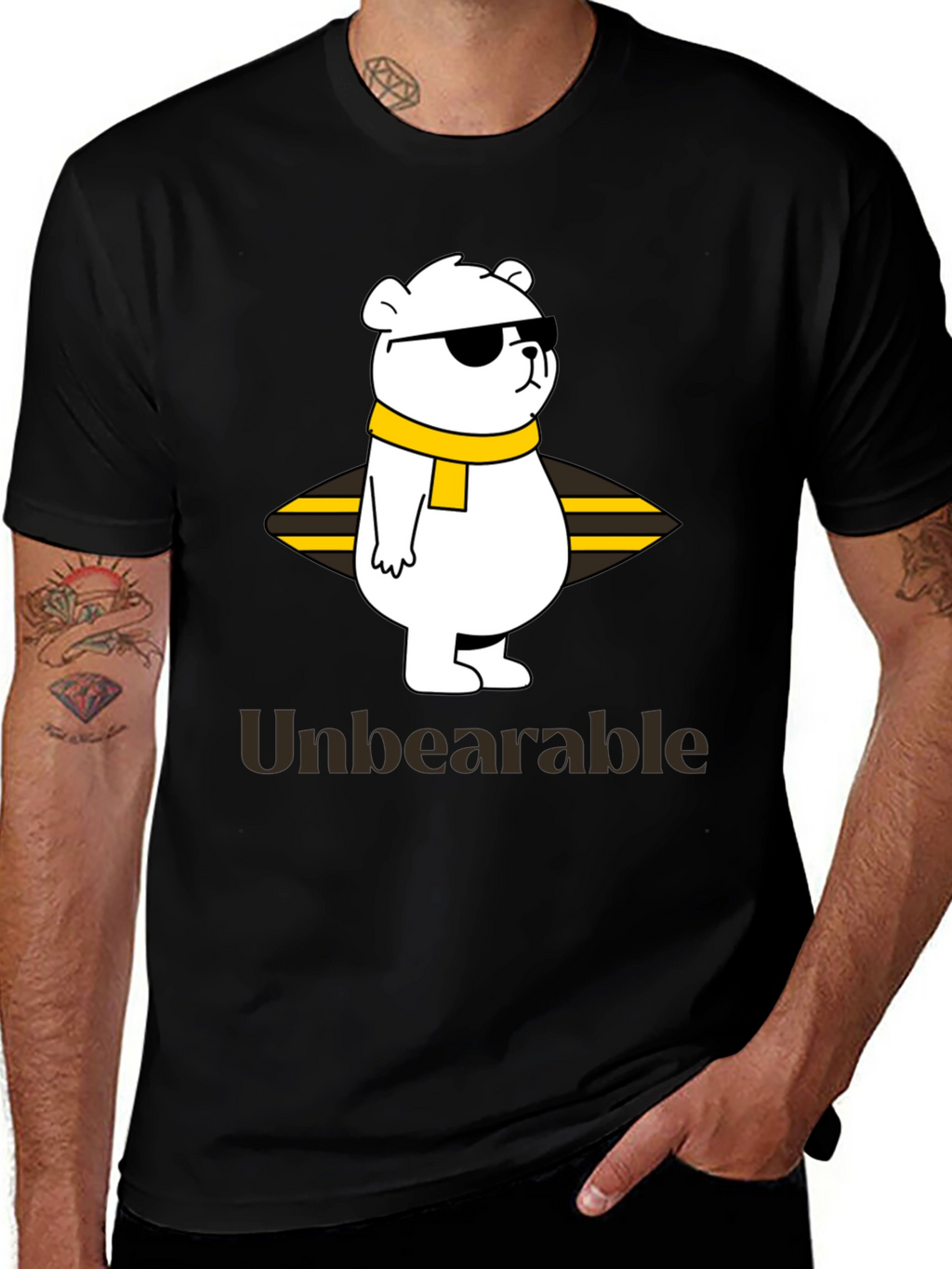 Unbearable Bear Graphic T-Shirt