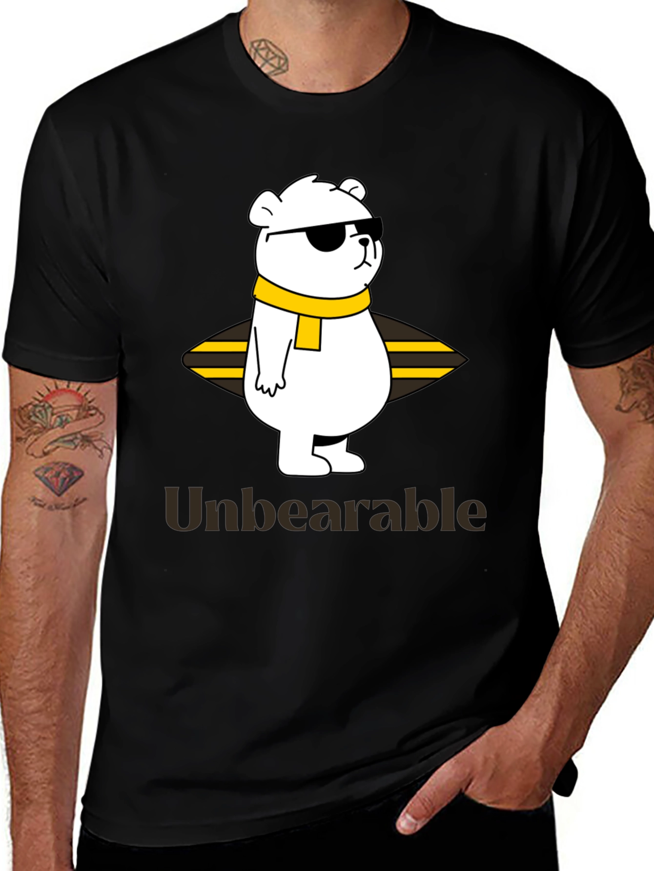Unbearable Bear Graphic T-Shirt