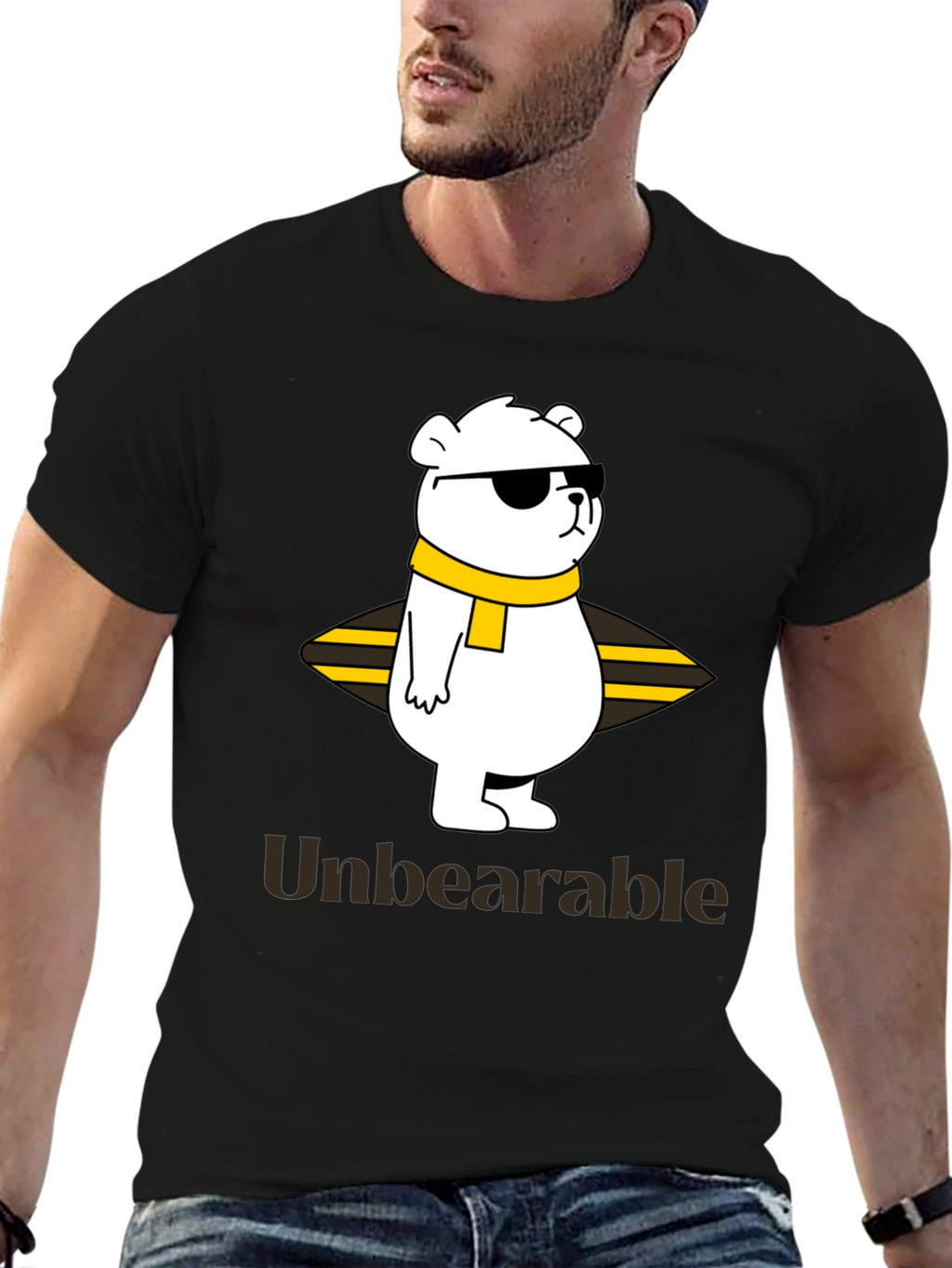 Unbearable Bear Graphic T-Shirt