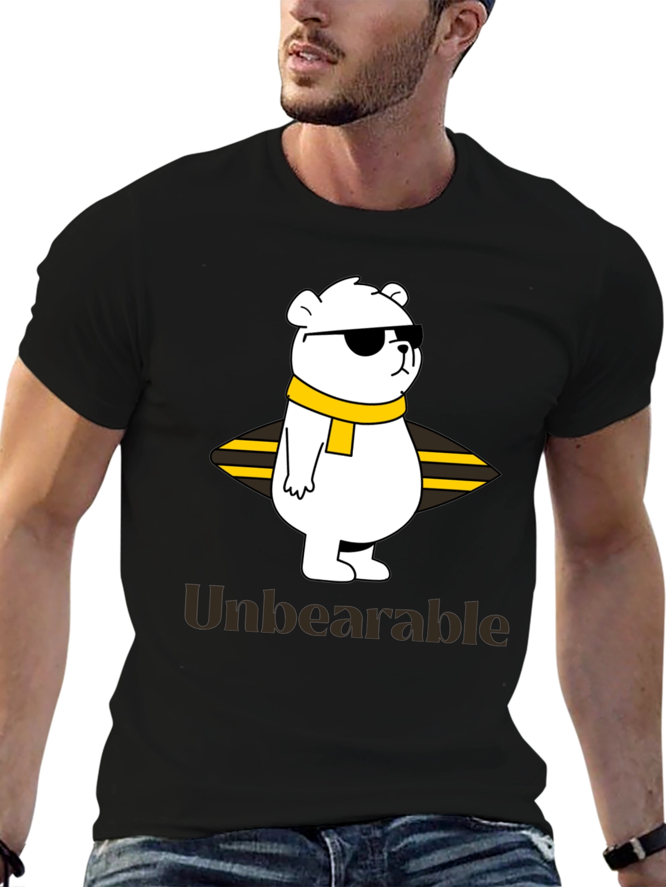 Unbearable Bear Graphic T-Shirt