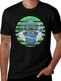 Tribal Monkey Graphic Print Mens T-Shirt