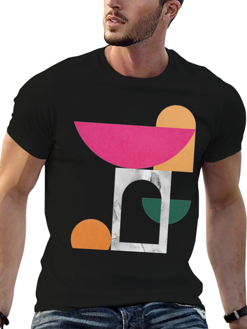 Abstract Geometric T-Shirt - Modern Art Tee