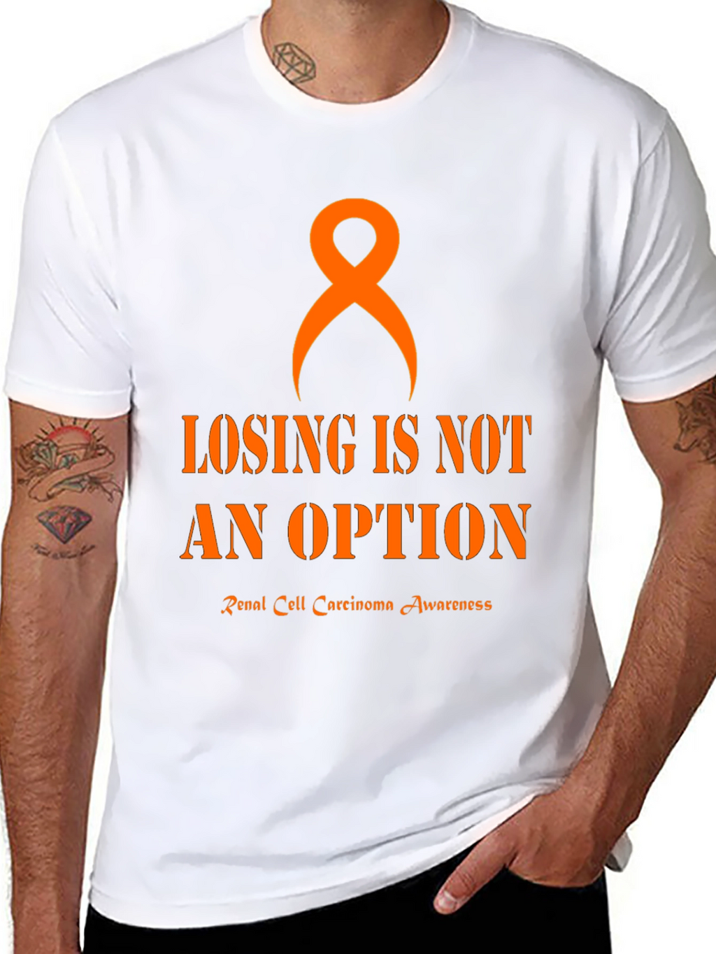 Renal Cell Carcinoma Awareness Ribbon T-Shirt