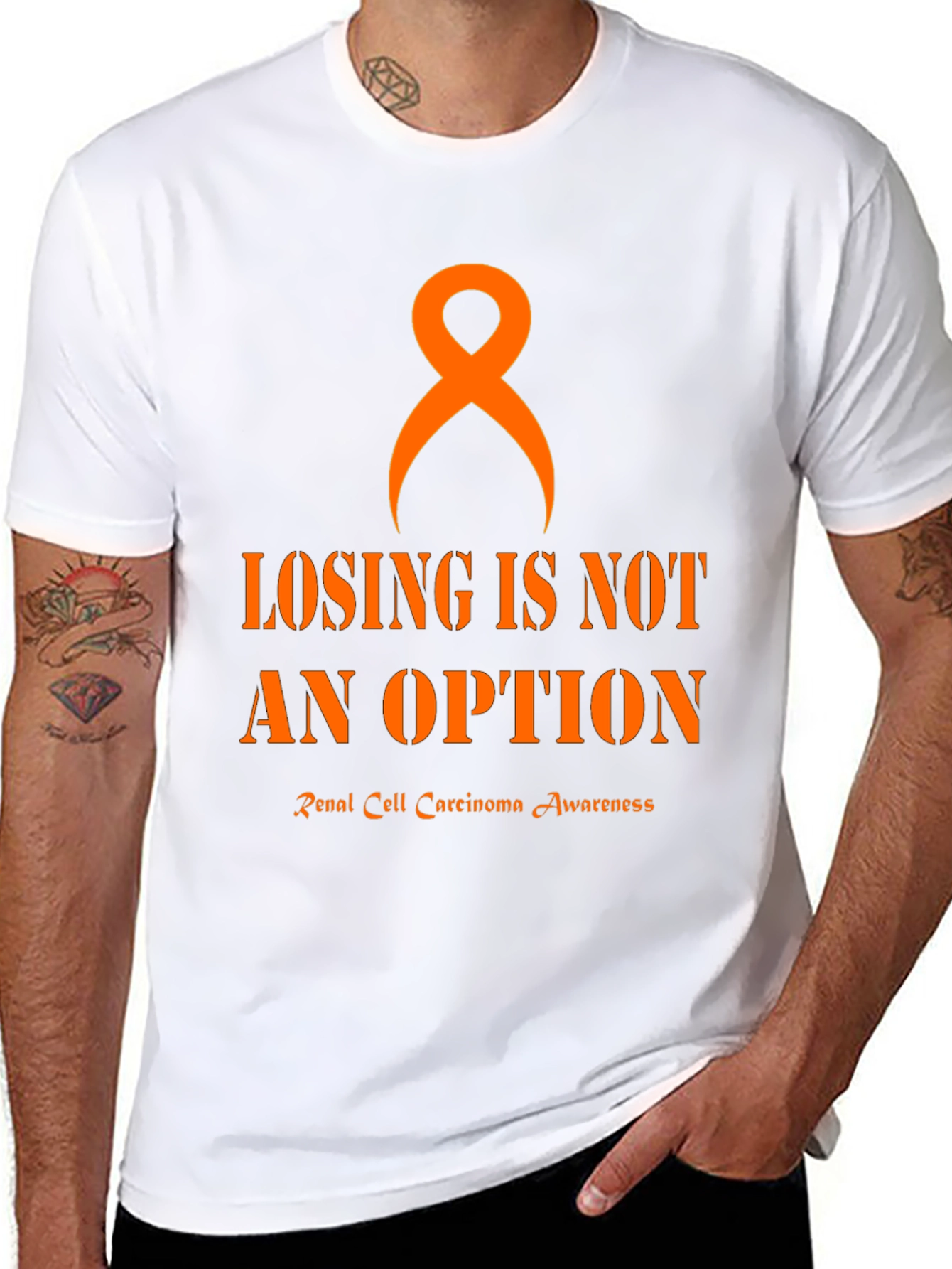 Renal Cell Carcinoma Awareness Ribbon T-Shirt