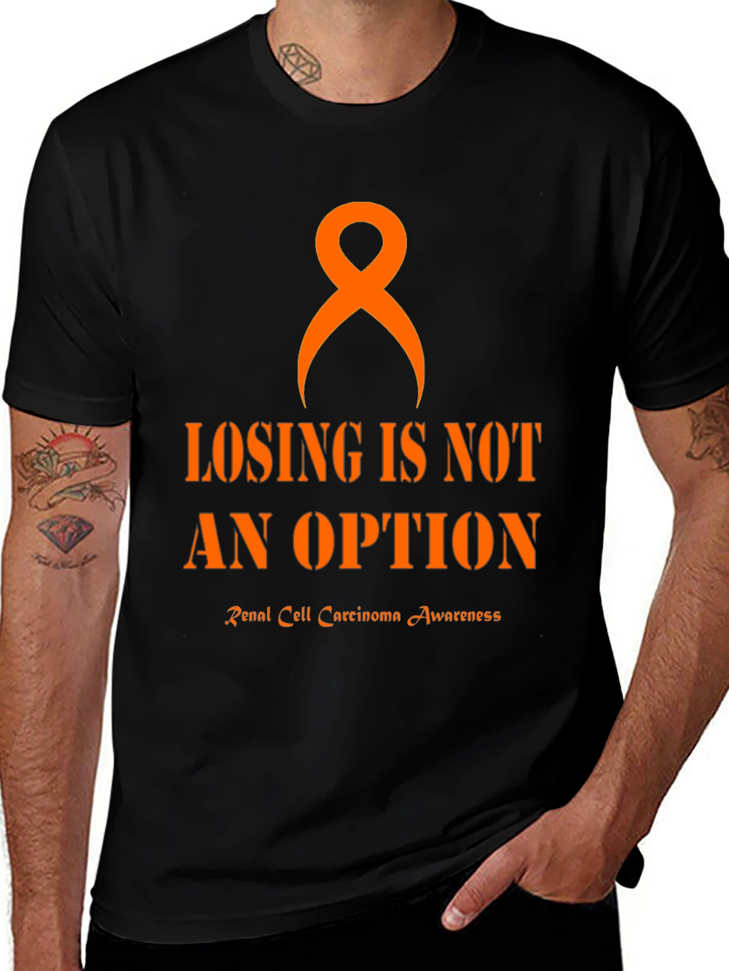 Renal Cell Carcinoma Awareness Ribbon T-Shirt