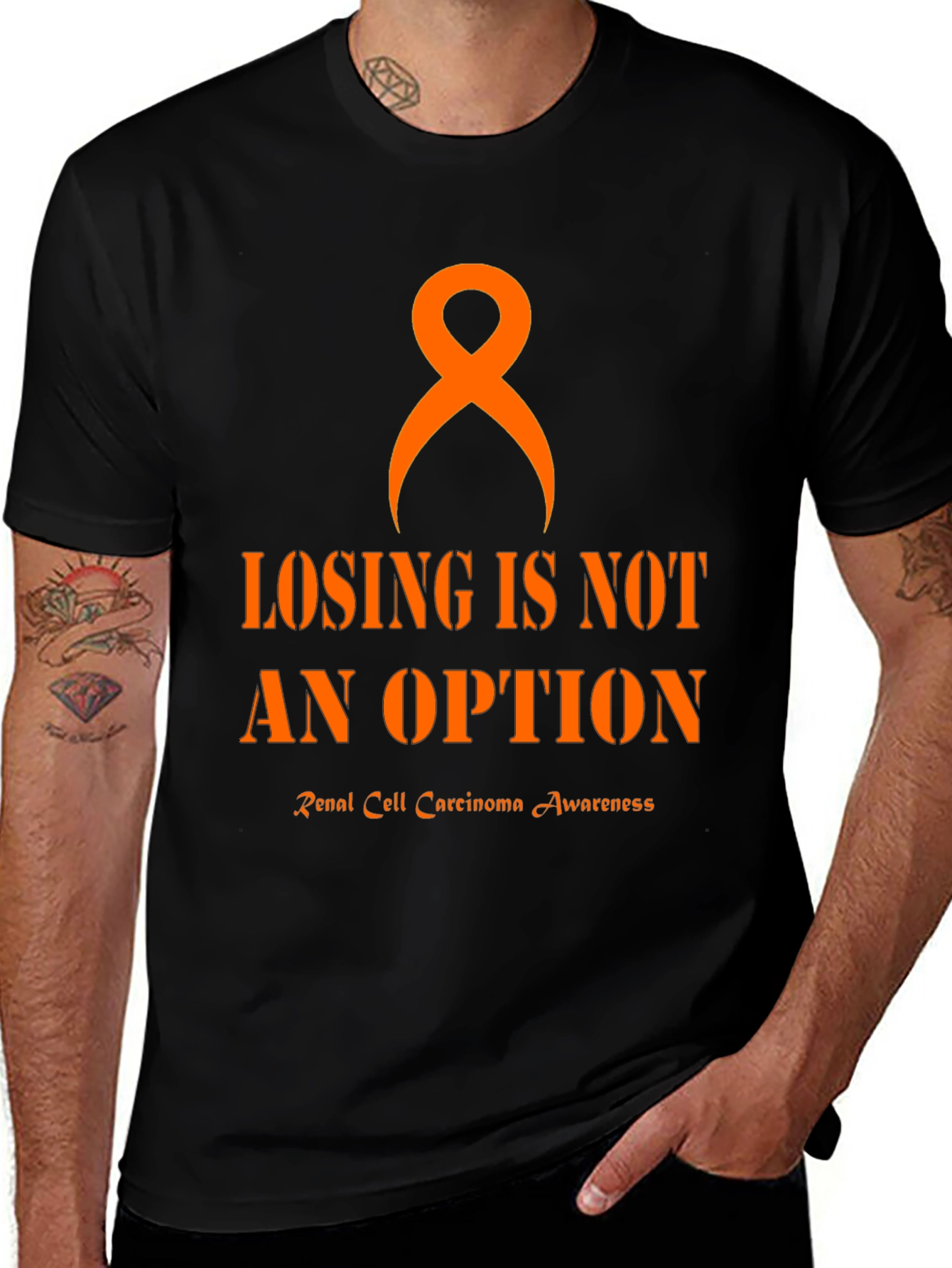 Renal Cell Carcinoma Awareness Ribbon T-Shirt