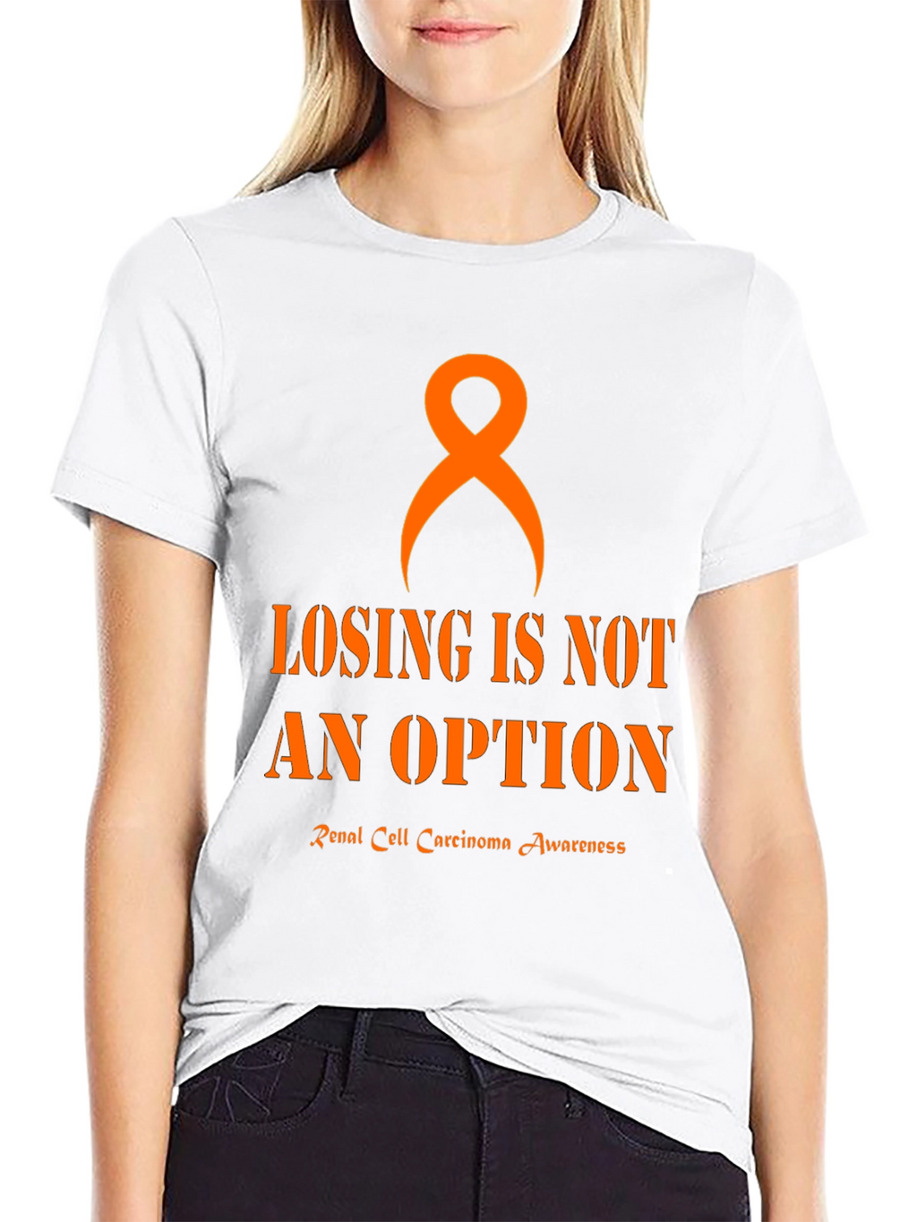 Renal Cell Carcinoma Awareness Ribbon T-Shirt
