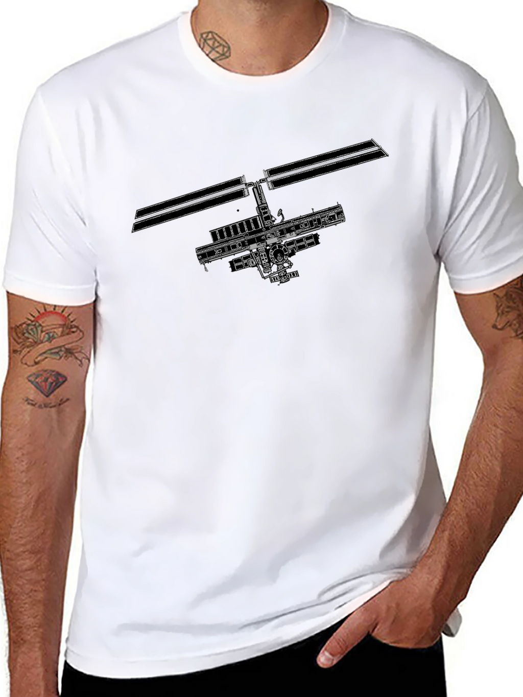 ISS Graphic Tee - Space Station Design
