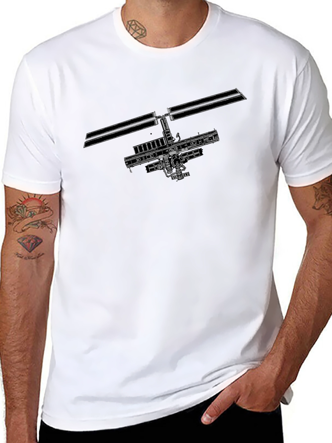 ISS Graphic Tee - Space Station Design