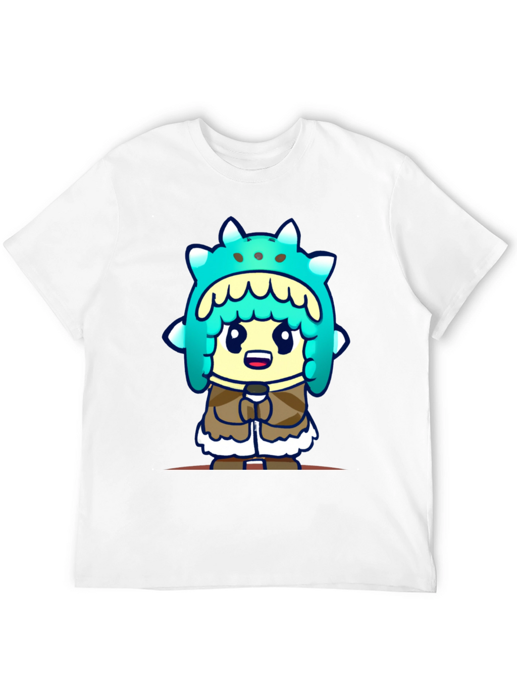 Cartoon Character T-Shirt - Black Cotton Tee